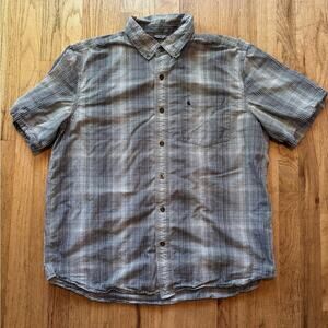 Men's Carhartt Relaxed Fit Short Sleeve Button Down Shirt, XL